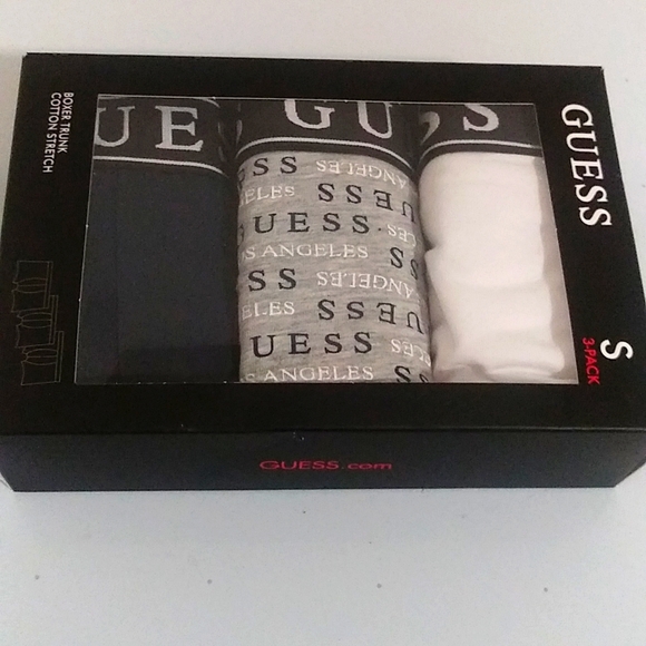 GUESS "Special Edition"-3 Pack. Boxer Trunk Cotton Stretch. Size S - Picture 1 of 5